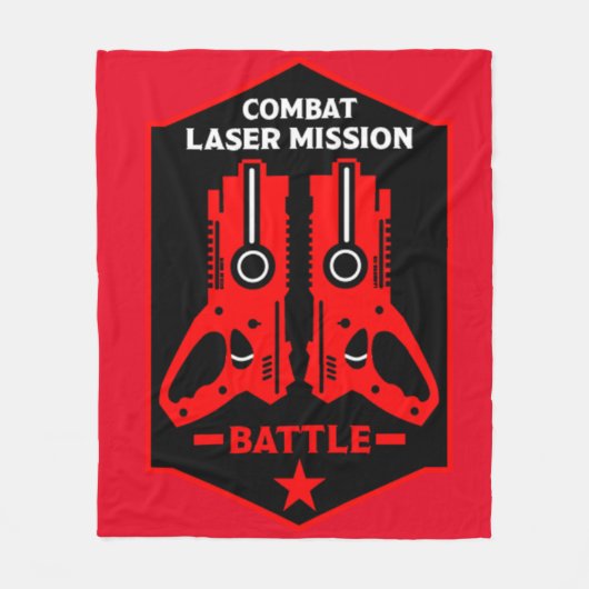 Laser-Tag-Kampfeinsatz Kinder Fleecedecke (Vorderseite)
