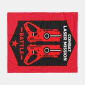 Laser-Tag-Kampfeinsatz Kinder Fleecedecke (Vorderseite (Horizontal))