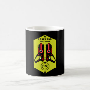 Laser Tag Kindergeburtstag Alter 10 T - Shirt Kaffeetasse