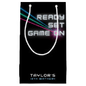 Laser Tag Neon Birthday Party Kleine Geschenktüte (Vorderseite)