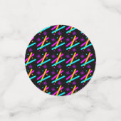 Laser Tag Party Multi Neon Farbton Spaß Konfetti (Klein Vorderseite)