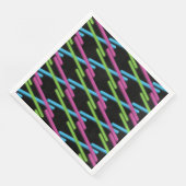 Laser Tag Party Neon Serviette (Ecke)