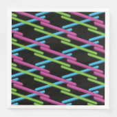 Laser Tag Party Neon Serviette (Vorderseite)