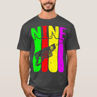 Laser Tag Spieler Jungen 9. Geburtstag Laser Tag T-Shirt