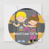 Laser-Umbau-Geburtstags-Party kundengebundener Einladung (Rückseite)