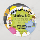 Laser-Umbau-Geburtstags-Party kundengebundener Einladung (Vorne/Hinten)