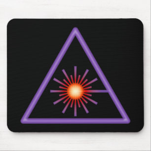 Laser-Warnung Mousepad
