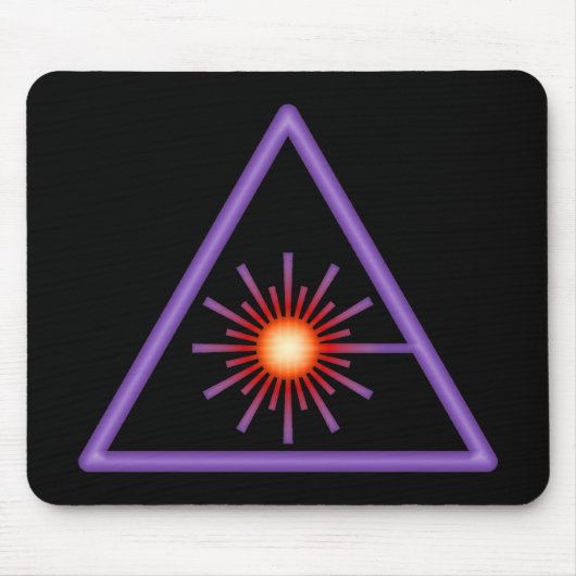 Laser-Warnung Mousepad (Vorne)