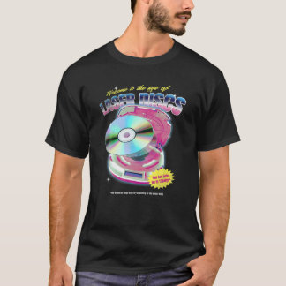 LaserDisc Movie Night Video Vintag 80er 90s Tech m T-Shirt