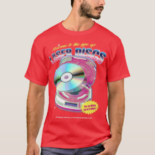 LaserDisc Movie Night Video Vintag 80er 90s Tech m T-Shirt