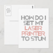 Laserdrucker Postkarte (Vorne/Hinten)