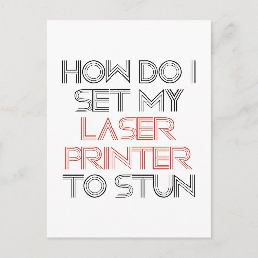 Laserdrucker Postkarte (Vorderseite)