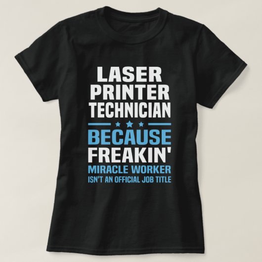 Laserdrucker T-Shirt (Design vorne)