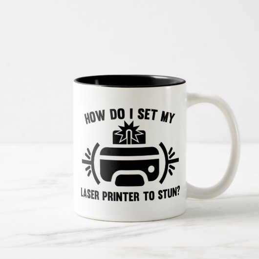 Laserdrucker Zweifarbige Tasse (Rechts)