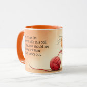 Laserfokussierte Feline Tasse (Vorderseite Links)