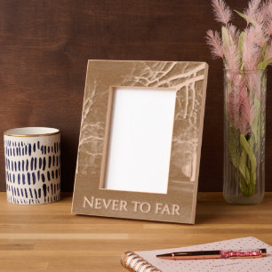 Lasergravierte Florale Personalisierte Fotodisplay Geätzte Rahmen