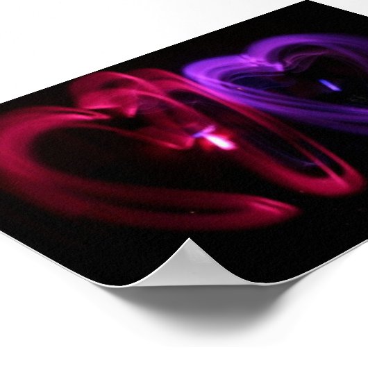 Laserherz-Poster Poster (Ecke)