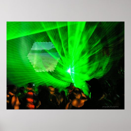 Laserlicht-Außenposter Poster (Vorne)