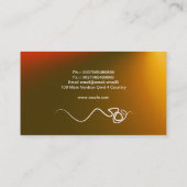 Laserlicht-Visitenkarte Visitenkarte (Rückseite)