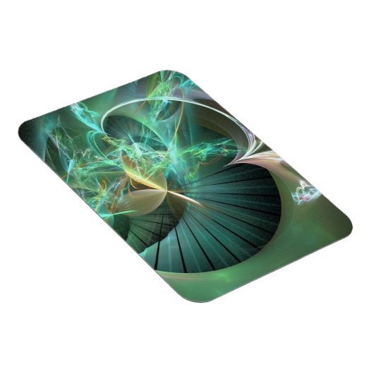 Laserlichtanzeige über grüner Diskette Magnet (Rechte Seite)