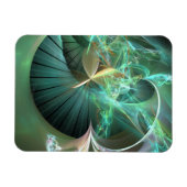 Laserlichtanzeige über grüner Diskette Magnet (Horizontal)