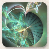 Laserlichtanzeige über grüner Diskette Untersetzer (Vorderseite)