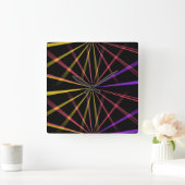 Laserlichte Quadratische Wanduhr (Zuhause)