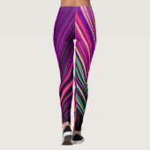 Laserlichter Leggings rosa und Lila (Rückseite)