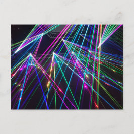 Laserlichtkonzert oder Musikclub Postkarte