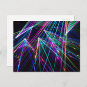 Laserlichtkonzert oder Musikclub Postkarte (Vorne/Hinten)