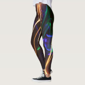 Laserlichtlinien Grafik Leggings (Links)