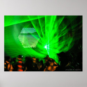 Laserlichtplakat im Freien Poster