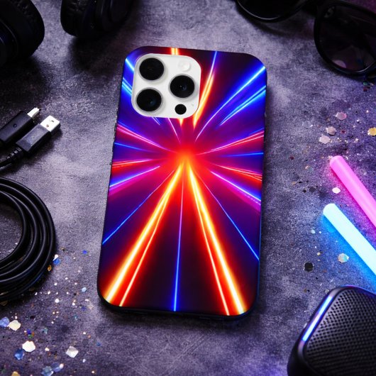 Laserlichtstrahlen iPhone Hülle