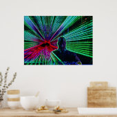 Lasers auf DJ Poster (Küche)