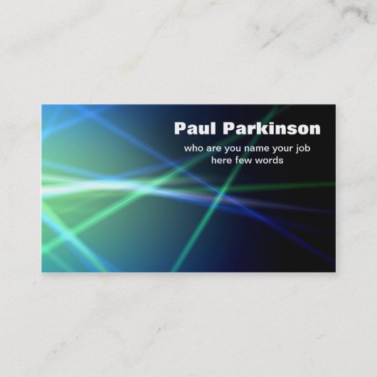 Laserstrom-Technologie-Visitenkarte Visitenkarte (Vorderseite)