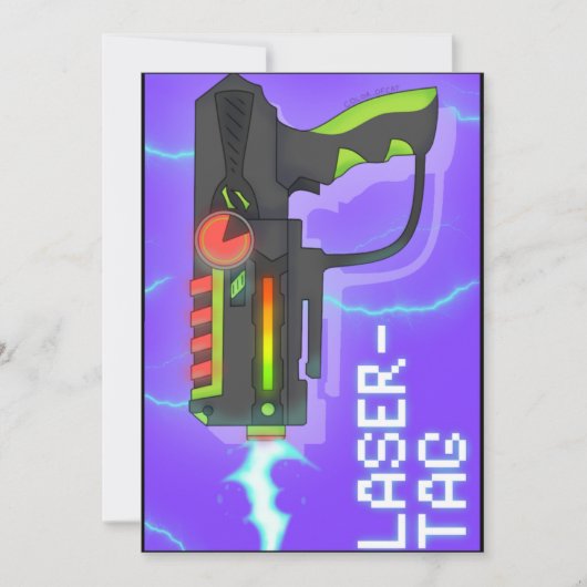 Lasertag Karte (Vorderseite)