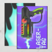 Lasertag Karte (Vorne/Hinten)