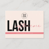 Lash Aftercare Instructions Extensions Care Cards Visitenkarte (Vorderseite)