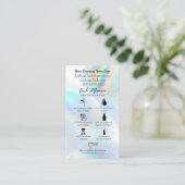 Lash Aftercare Instruktionskarte Visitenkarte (Stehend Vorderseite)