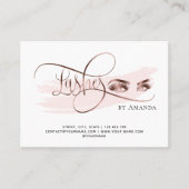 Lash Aftercare Lashes Aftercare Card Marmor Empfehlungskarte (Vorderseite)