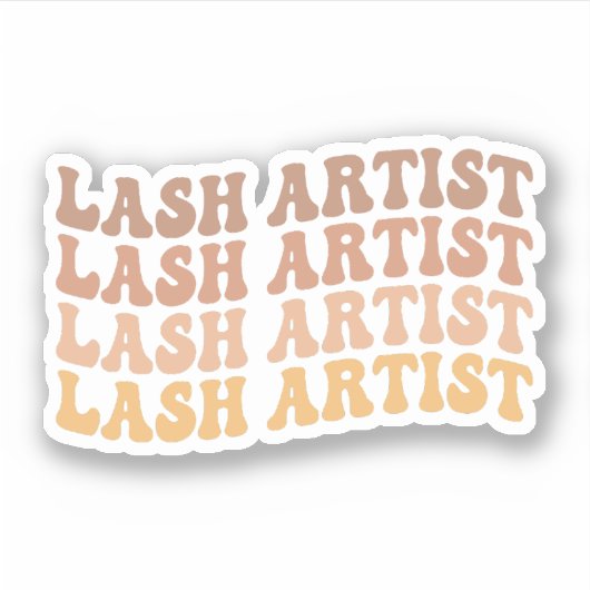 Lash Artist, Lash Tech, Östhetiker, Makeup Artist Aufkleber (Vorderseite)