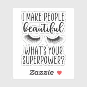 Lash Artist, Lash Tech, Östhetiker, Makeup Artist Aufkleber
