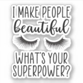 Lash Artist, Lash Tech, Östhetiker, Makeup Artist Aufkleber (Vorderseite)