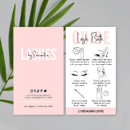 Lash Bath Care Guide Eyelashes Reinigungsmittel We Visitenkarte