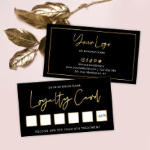 Lash Beauty Salon Black & Gold Logo Chic Kunde