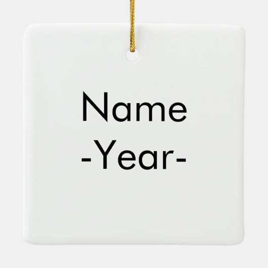 Lash Boss Keramik Ornament (Rückseite)