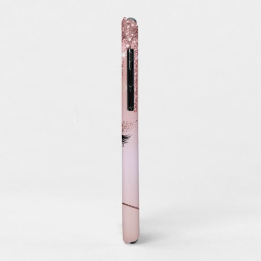 Lash Boss Makeup Eyebrow Eyes Lashes Gold Case-Mate iPhone Hülle (Hinten/Links)