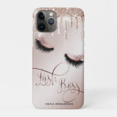 Lash Boss Makeup Eyebrow Eyes Lashes Gold Case-Mate iPhone Hülle (Rückseite)