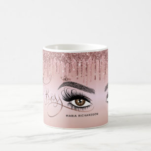 Lash Boss Makeup Eyebrow Eyes Lashes Gold Kaffeetasse