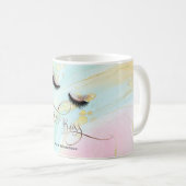 Lash Boss Makeup Eyebrow Eyes Lashes Gold Kaffeetasse (VorderseiteRechts)